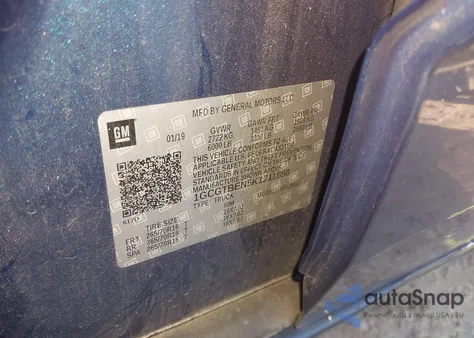 2019 Chevrolet Colorado Wt from USA, damaged, VIN 1GCGTBEN5K1211858